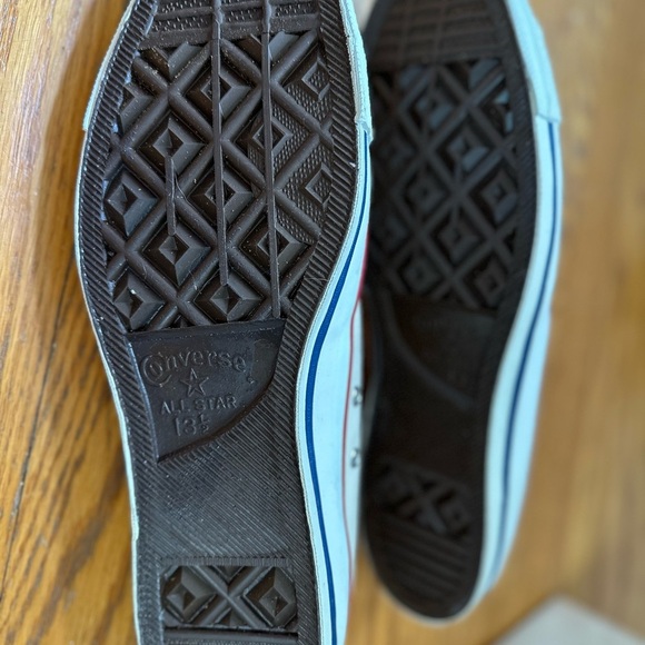 Vintage Converse All stars USA Made 1978 Oxford Basketball White Canvas 13.5. - Picture 6 of 15